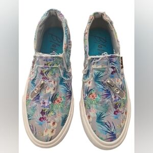 Blowfish Malibu Women's Tropical Floral Sneakers - Blue